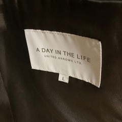 UNITED ARROWS A DAY IN THE LIFE チェック柄コート ブラウン Lサイズ
の画像
