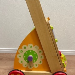 おもちゃ1歳カタカタ推し車木製知育の画像