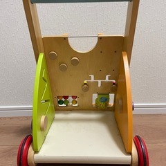 おもちゃ1歳カタカタ推し車木製知育の画像