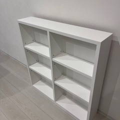 【新品】白い収納棚（2列×3段）の画像