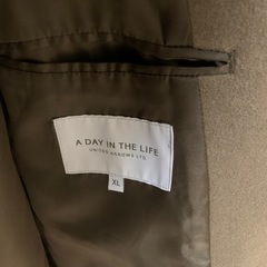 UNITED ARROWS A DAY IN THE LIFE スタンドカラーコート カーキ XLサイズの画像