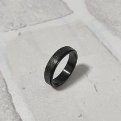 ブラスト加工 リング ステンレス 6mm サージカルステンレス 金属アレルギー対応の画像