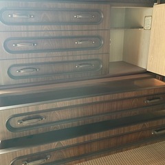 ※急ぎ！！ レトロ 木製 キャビネット　棚　の画像
