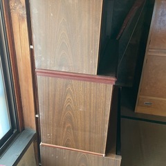※急ぎ！！ レトロ 木製 キャビネット　棚　の画像