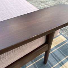 ★karimoku カリモク 2人掛ソファ WD4302  幅138cm シャーム・ブラウン ローストビーチ★カリモク家具★の画像