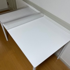 ダイニングテーブル シュクル 幅120 鏡面 ホワイト 4人掛け モダンの画像