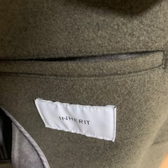 【美品】INHERIT チェスターコート オリーブ の画像