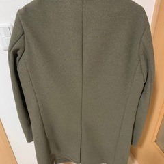 【美品】INHERIT チェスターコート オリーブ の画像