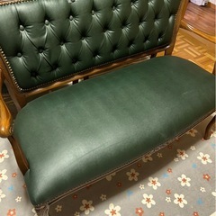 ロココ調　アンティーク 猫脚 チェア　ベンチソファセットの画像