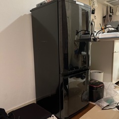 手渡し 三菱 冷蔵庫 黒 ブラックの画像