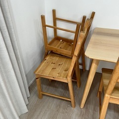 ★激安 IKEA ダイニングテーブルセット 4人掛けの画像