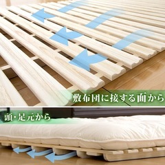 折りたたみすのこベッドの画像