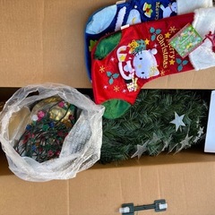 120cm ファイバークリスマスツリーセット　キラキラ星　飾りおまけの画像