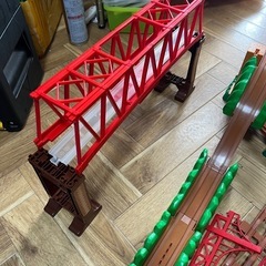 中古プラレールきかんしゃトーマスどきどきマウンテンセット＆ぐらぐらつり橋セット欠品ありA32本 B 19本　纏めて売り切り ぐらぐらつり橋の画像