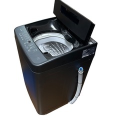 2024年製　アイリスオーヤマ全自動洗濯機　5.0㎏　ブラックでシックな洗濯機の画像