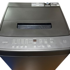 2024年製　アイリスオーヤマ全自動洗濯機　5.0㎏　ブラックでシックな洗濯機の画像