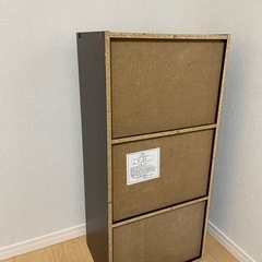 カラーボックス　ブラウン　木目調の画像