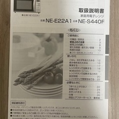 Panasonic 電子レンジNE-E22A1の画像