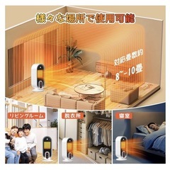 【新品未使用】セラミックヒーター 電気ヒーター ファンヒーター 省エネ 静音 PSE認証済み の画像