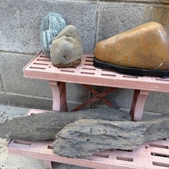 石　展示会　購入品　台座付きあり有りの画像