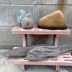 石　展示会　購入品　台座付きあり有りの画像