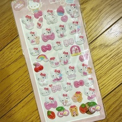 キティ ボンボンドロップシール 2枚セットの画像