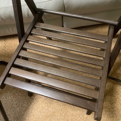 横浜近辺手渡し美品まとめて4脚 折りたたみパイプチェア 折りたたみ木製椅子の画像