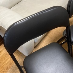 横浜近辺手渡し美品まとめて4脚 折りたたみパイプチェア 折りたたみ木製椅子の画像