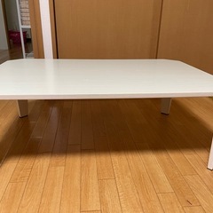 ニトリ 折り畳みテーブル(LW2 12075 ホワイトウォッシュ)の画像