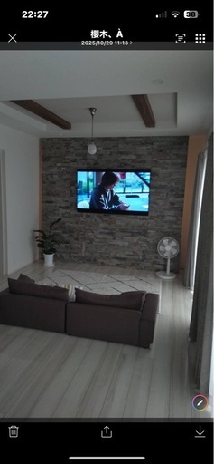 受付終了。2023年60インチ美品。壁掛け60インチシャープAQUOS。