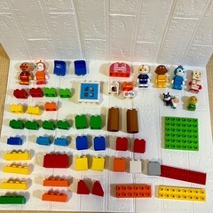 BANDAI  たのしいアンパンマンタウンバケツ 知育ブロック 【ジャンク】の画像
