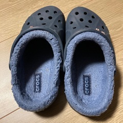 クロックス　キッズ　ボア　紺　ネイビーの画像