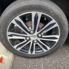 タント　カスタム　RS 純正　ホイール　165 55 15 タイヤ　アルミ　4本セットの画像