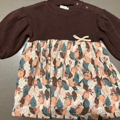 【新品未使用】秋冬物　ワンピース　女の子　80サイズ　2点セットの画像