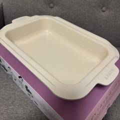 BRUNO コンパクトホットプレート レッド  セラミックコート鍋付きの画像