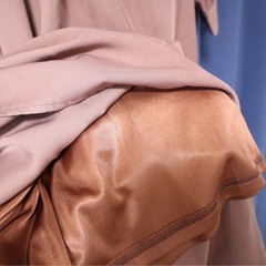 ParAvion + Petit Standard　ワンピース　ブラウンパープル　襟付き　　の画像