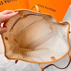 ルイヴィトン　ネヴァーフル  MM ダミエ アズール トートバッグの画像