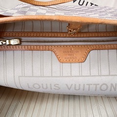 ルイヴィトン　ネヴァーフル  MM ダミエ アズール トートバッグの画像