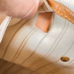 ルイヴィトン　ネヴァーフル  MM ダミエ アズール トートバッグの画像