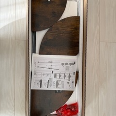 新品未使用　コーナーシェルフ コーナーラック 木製 おしゃれ 簡単組立 125cm 4段の画像