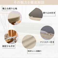 椅子クッション、チェアパッドの画像