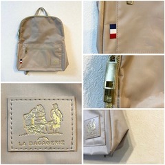 ブランド　ラバガジェリー★リュック　グレージュ　ゴールドがシックな大人リュック　の画像