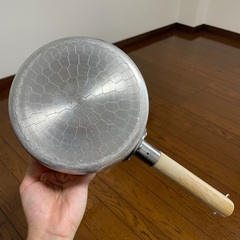 雪平鍋　片手鍋　アルミ製　ガス火用　中古の画像