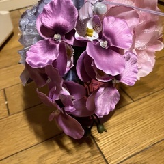 造花　鉢植え　LED点灯の画像