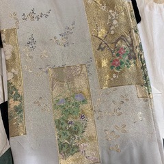 新品未使用着物　祝い着　家紋入りの画像