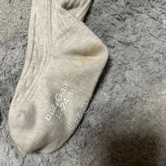 GAP　くまちゃんタイツ　クマ刺繍 ベビータイツ　裏起毛トップスセット！　90cmの画像