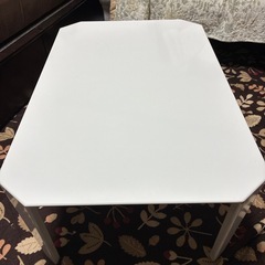 ホワイト長方形テーブル VSD-914 日本製の画像