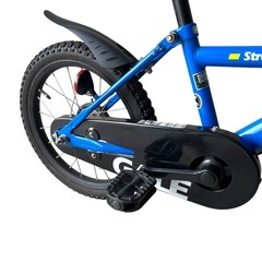 【補助輪つき】GALE 青 キッズバイク 前カゴ付き ライト 付き 16インチの画像