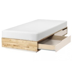 【IKEA大人気商品】MANDAL ベッドフレーム＋マットレスの画像