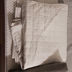 【無料・差し上げます】洗えるキルトラグ(プレーンBE s185X185 TC11 ニトリ)×2の画像